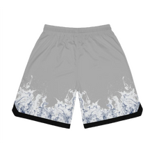 Load image into Gallery viewer, &quot;Ghost Rider&quot; Rib Shorts  Grey white fire
