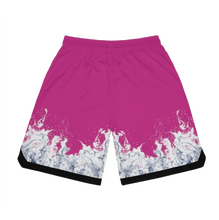 Load image into Gallery viewer, &quot;Ghost Rider&quot; Rib Shorts Pink white fire
